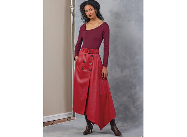 Vogue 2050 - Skjørt med drapert side.