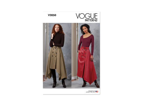 Vogue 2050 - Skjørt med drapert side.