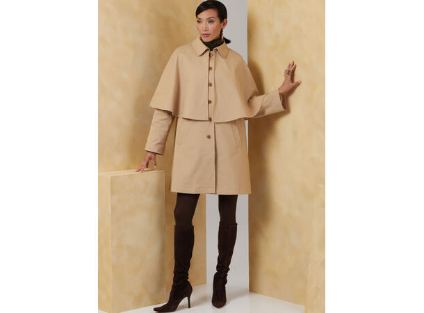 Vogue 2074 - Kåpe med kappe