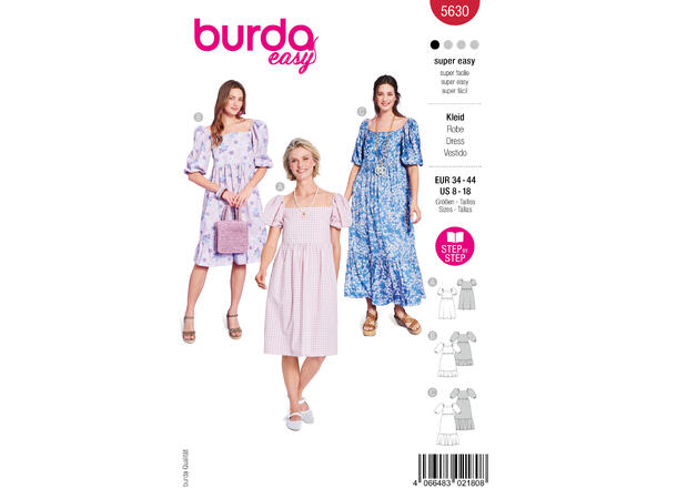 Burda 5736 - Kjole.
