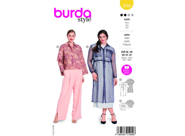 Burda 5750 - Jakke.