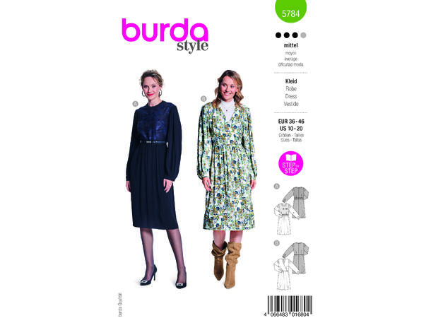 Burda 5784 - Kjole.