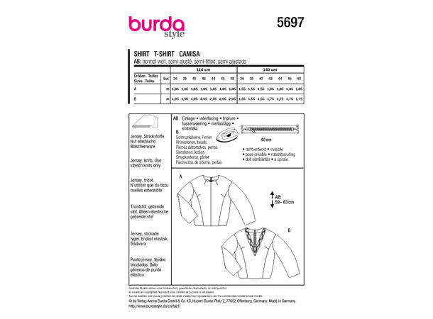Burda 5790 - Genser.