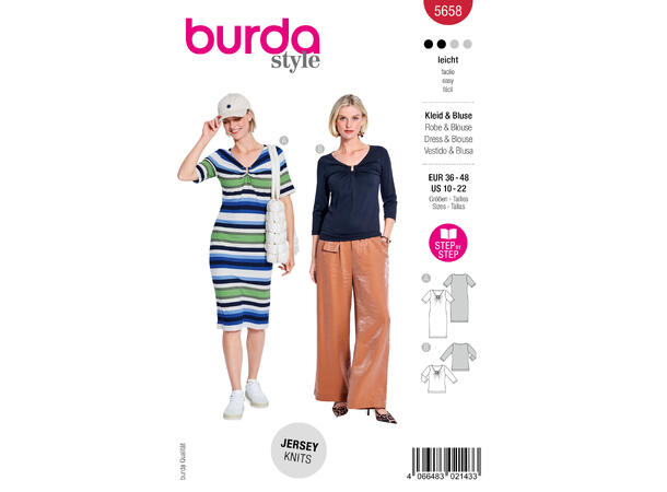 Burda 5894 - Kjole og t-skjorte