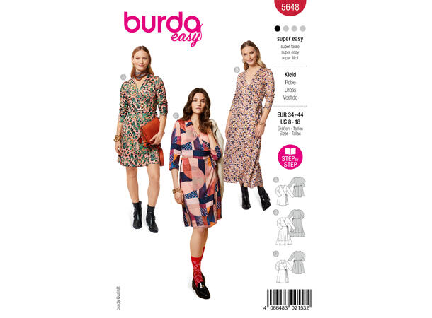 Burda 6048 - Kjolemønster