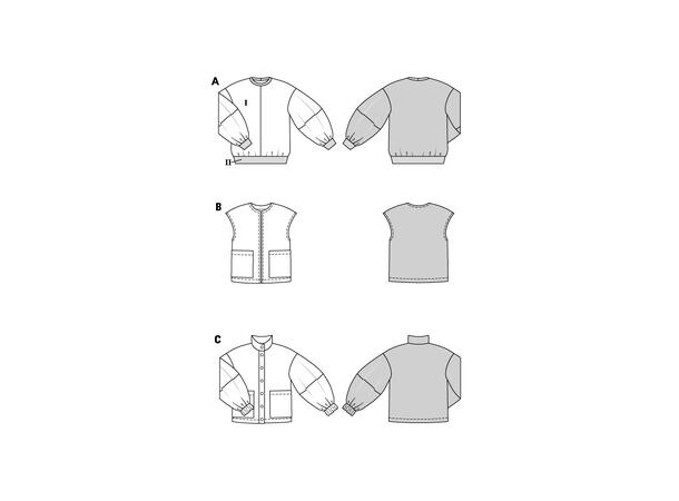 Burda 6114 - Jakke og vest