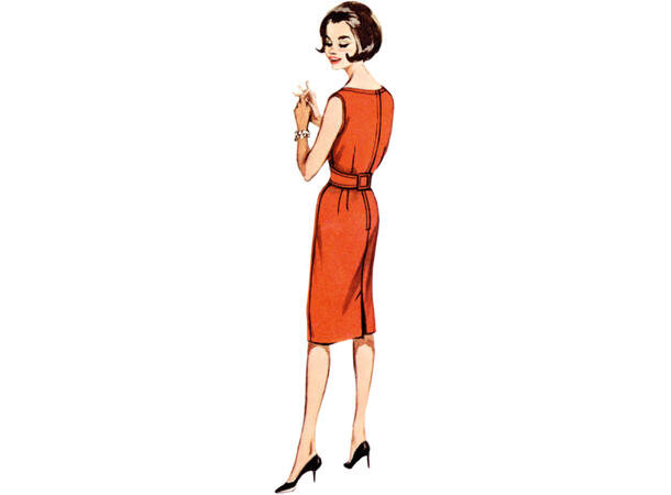 Butterick 6955- Vintage kjole til dame