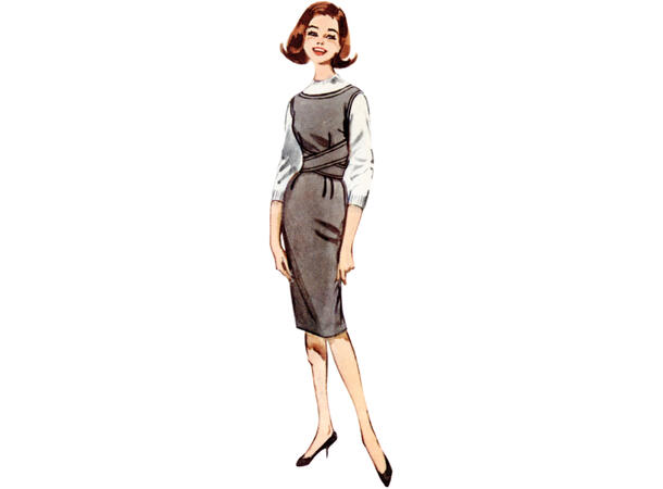 Butterick 6955- Vintage kjole til dame