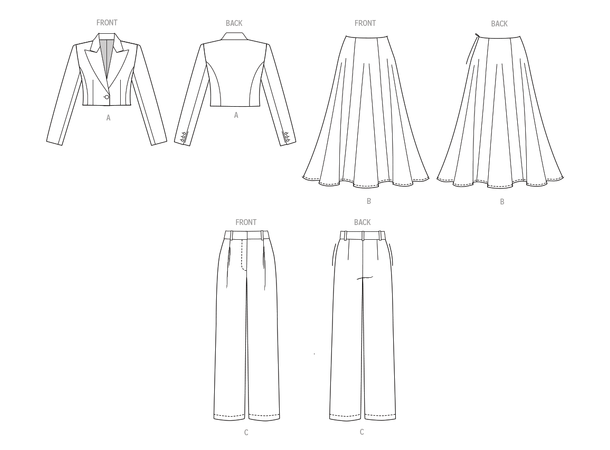 Butterick 7012- klespakke til dame