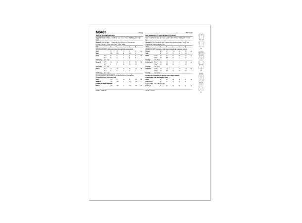 McCall's 8461 - Topp, romper og bukse til barn.