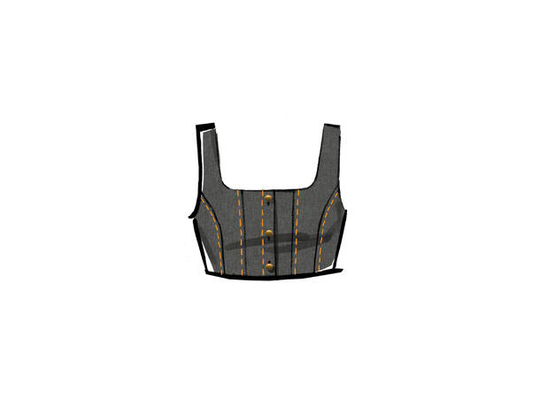 McCall's 8478 - Korsett topp.