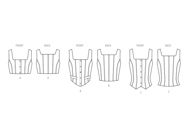 McCall's 8478 - Korsett topp.