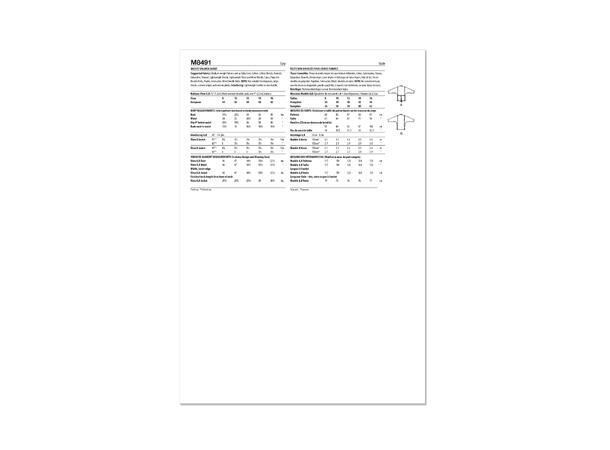 McCall's 8491 - Vintage Bluse, skjørt og underskjørt