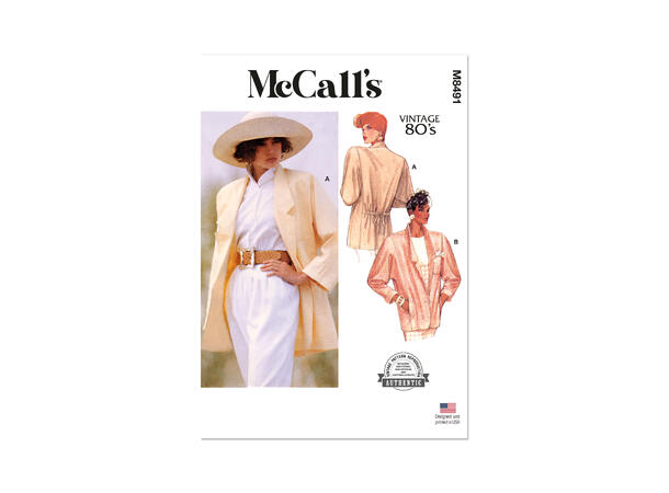 McCall's 8491 - Vintage Bluse, skjørt og underskjørt