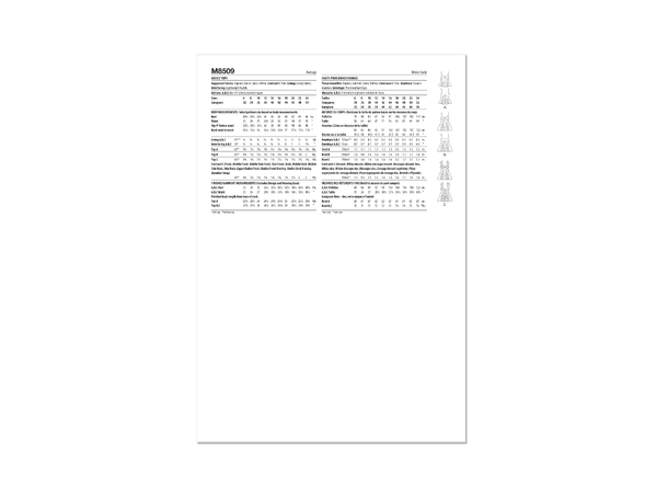 McCall's 8509 - Peplum topp.