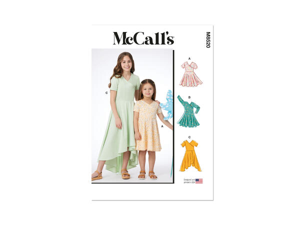 McCall's 8520 - Kjoler til barn.