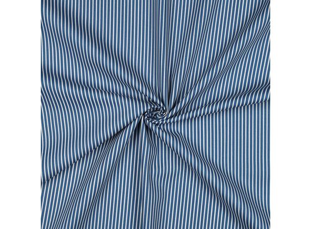 Poplin Blå, striper