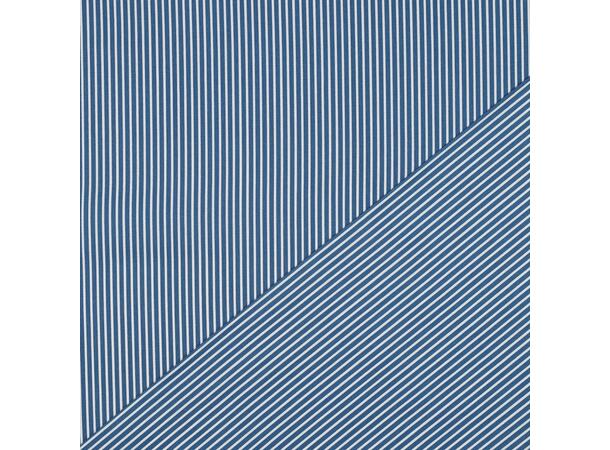 Poplin Blå, striper