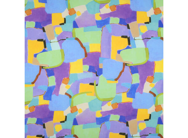 Viskose RADIANCE DIGITAL ABSTRACT - PURPLE