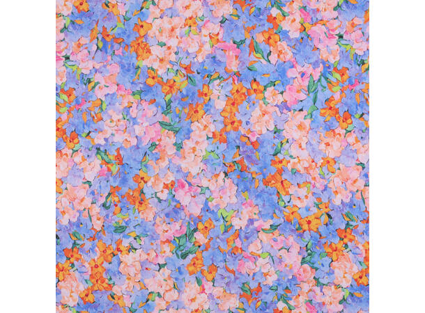 Viskose sateng Blomster 