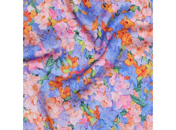 Viskose sateng Blomster 