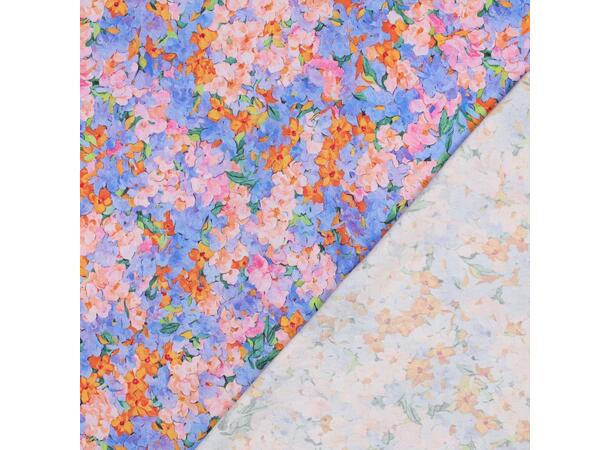 Viskose sateng Blomster 