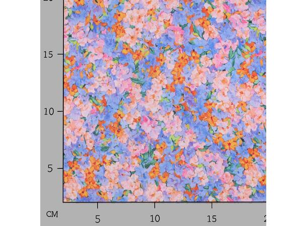 Viskose sateng Blomster 