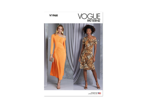 Vogue 1968 - Kjole med skulderdetaljer.