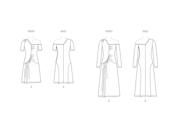 Vogue 1968 - Kjole med skulderdetaljer.