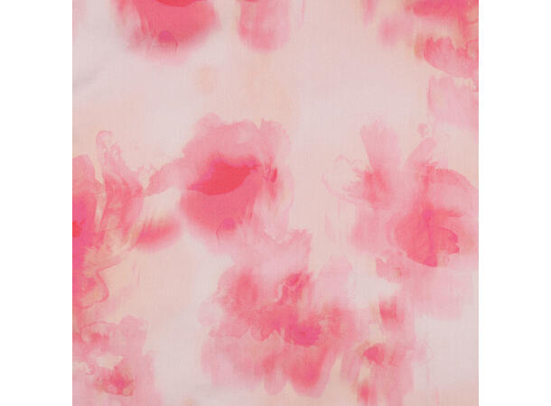Bomull Sateng DIGITAL FLOWERS - PINK