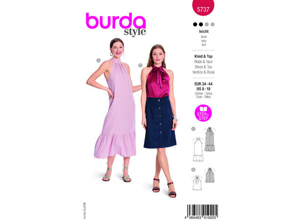 Burda 5737 - Topp og kjole.