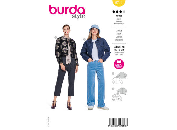 Burda 5749 - Jakke.