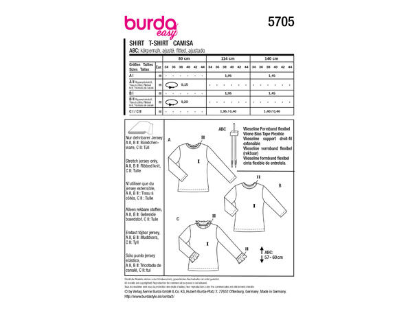 Burda 5790 - Genser.