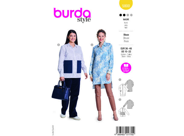 Burda 5800 - Bluse.