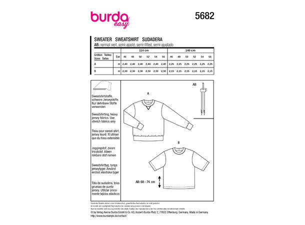 Burda 6010 - T-skjorte