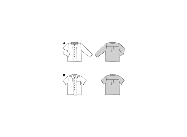 Burda 9209 - Skjorte til barn.