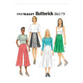 Butterick 6179- Culottes og skjørt A5 (6-8-10-12-14)