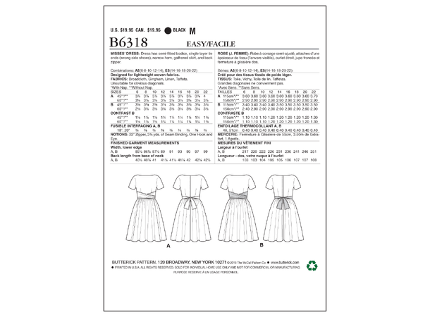 Butterick 6318- Retro Kjole