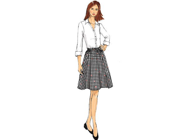 Butterick 6326, skjørt