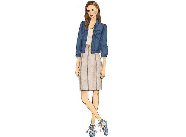 Butterick 6326, skjørt