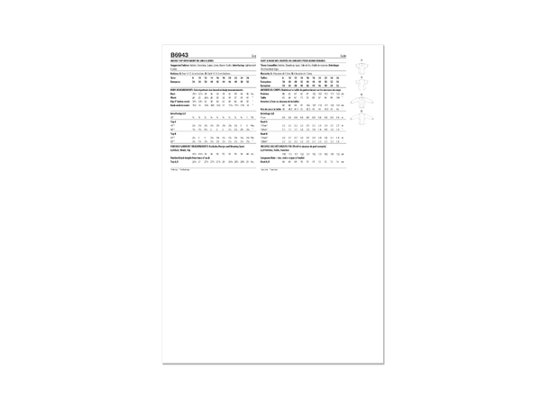 Butterick 6943- Topp til dame