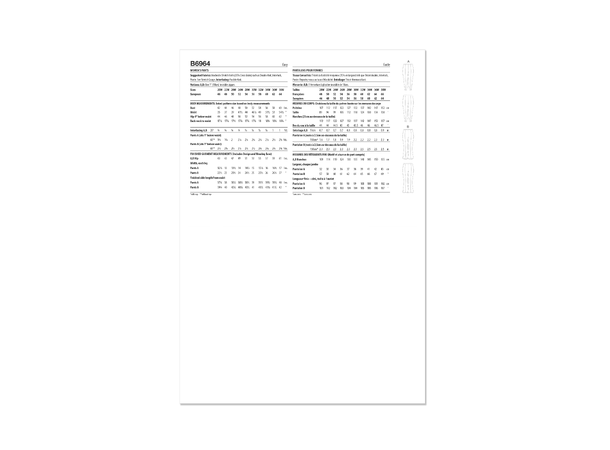 Butterick 6964- Bukse til dame