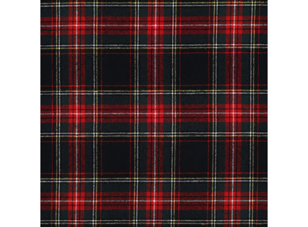 Flanell Børstet flanell Ruter marine/rød