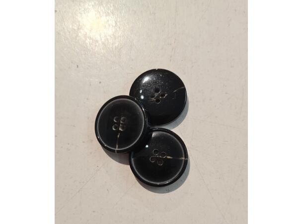 Glatt brun knapp 20 mm