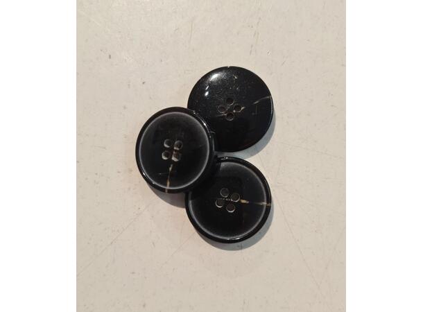 Glatt brun knapp 20 mm