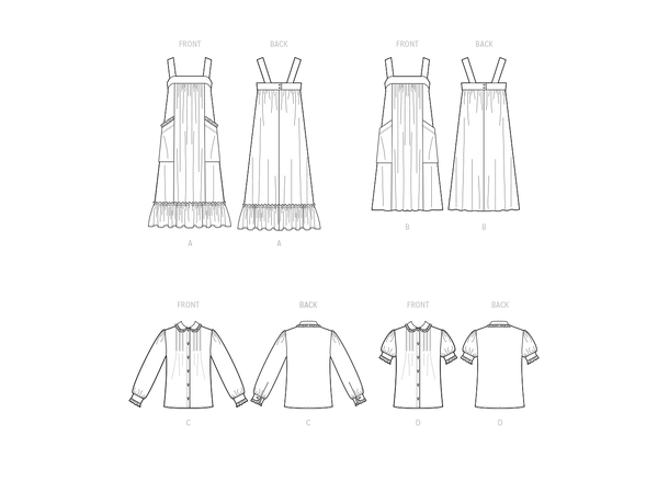 McCall's 8318 - Vintage kjole og bluse.