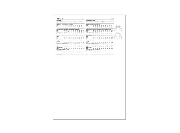 McCall's 8474 - Jakke.