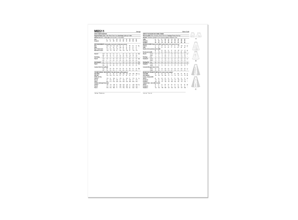 McCall's 8511 - Bukse og shorts.