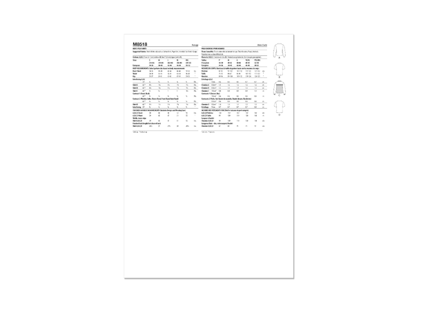 McCall's 8518 - Poloskjorte til herre.