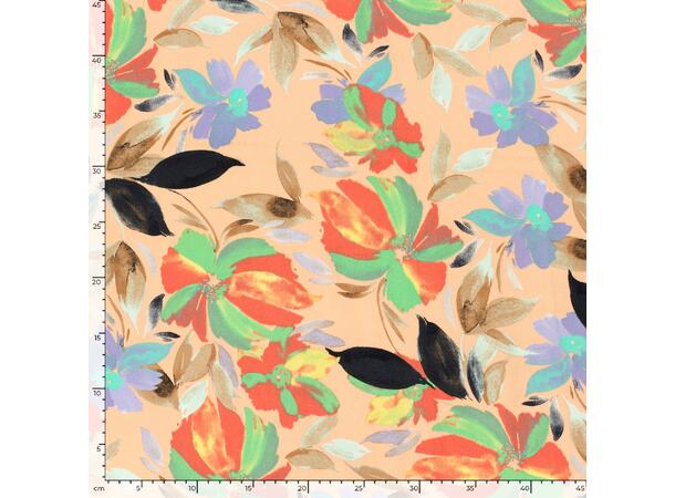 Viskose Fowers Salmon